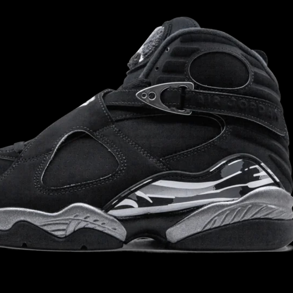 Nike Air Jordan Retro 8 - Black and Chrome